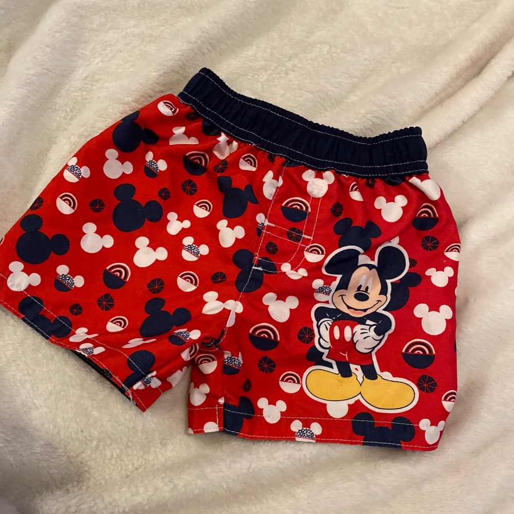 Mickey Mouse swim trunks